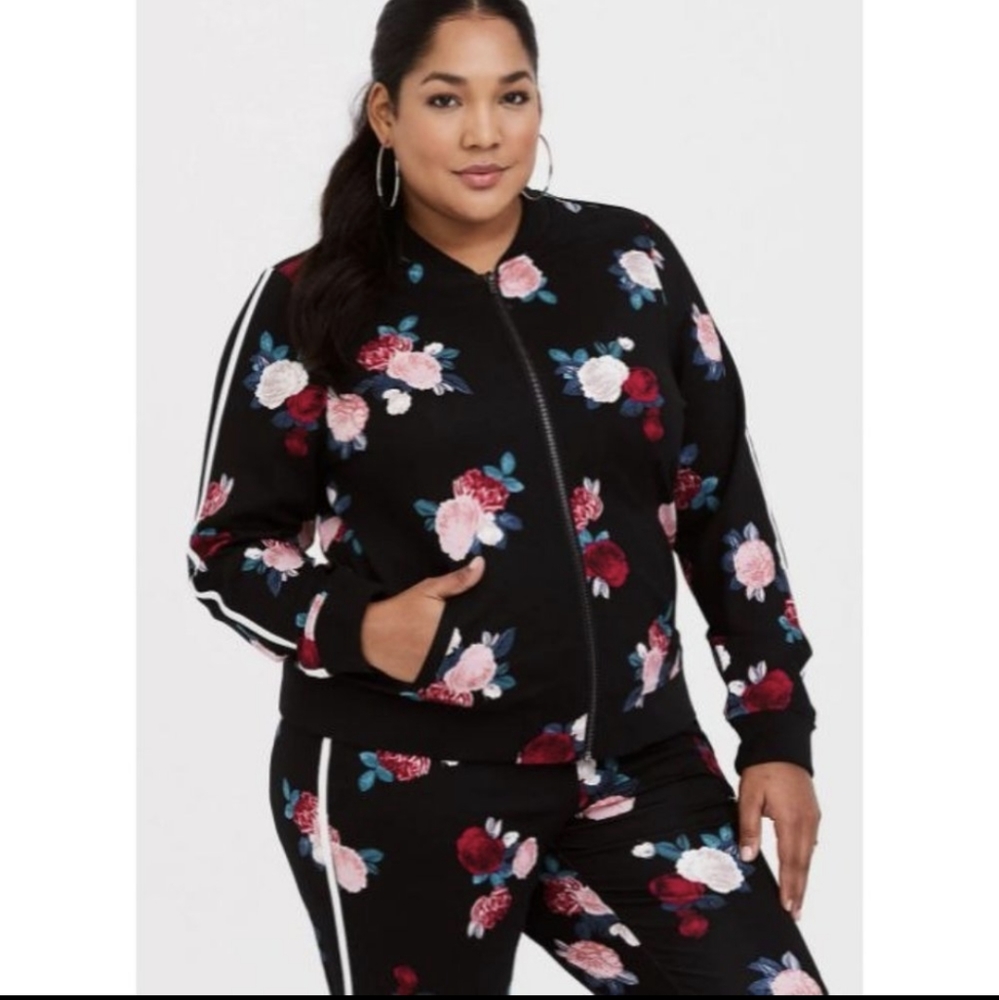 Floral Active Bomber Jacket
